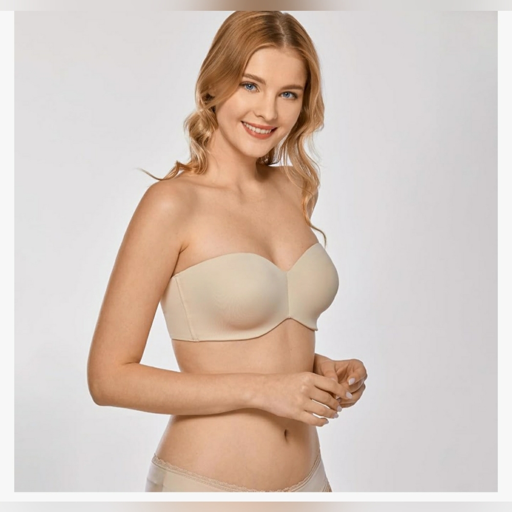 DELIMIRA NWT Strapless Bra Unlined Underwire Minimizer Plus Size Support -  42D